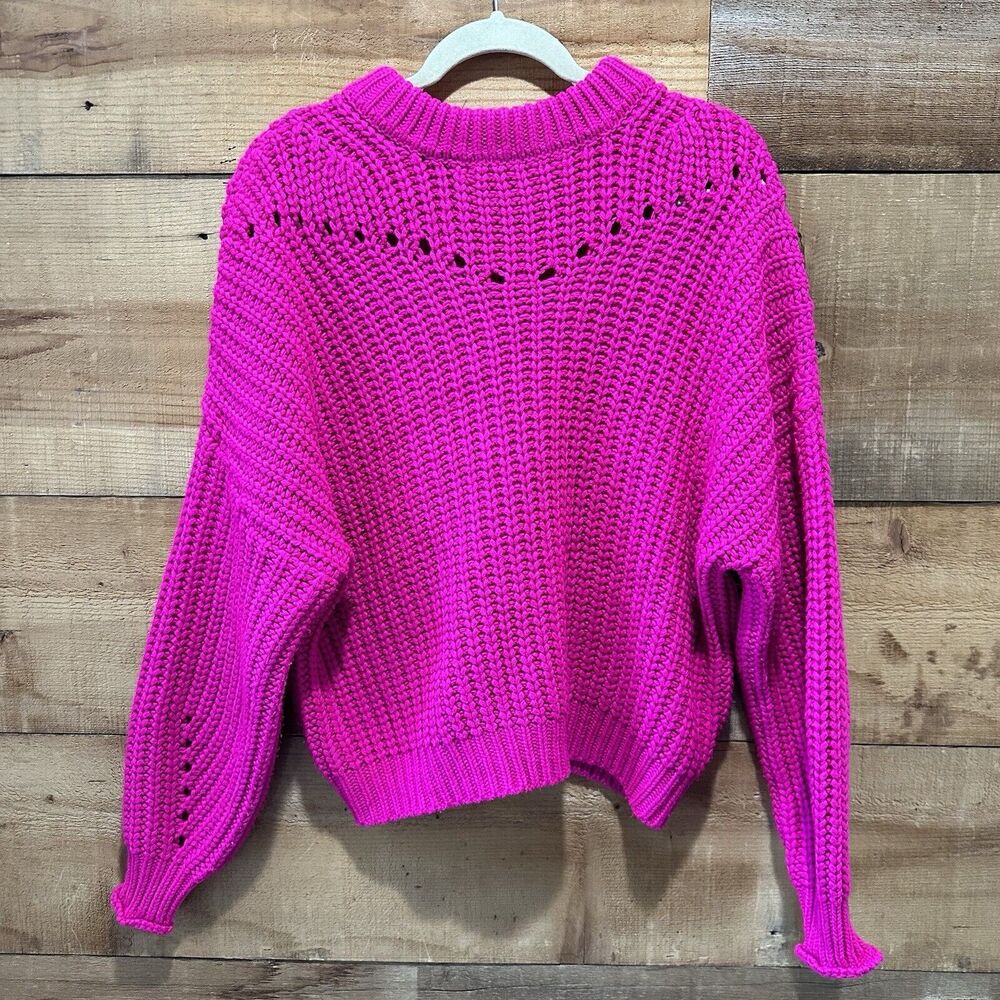 Elodie Women's Open Stitch Pullover Sweater M